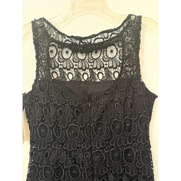 NWT BB Dakota Size 8 Black Lace Open Back Sleeveless Dress Special Occasion - Picture 8 of 11
